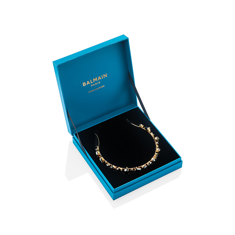 BALMAIN HAIR Locks of Legacy plaukų lankelis / Midnight Black Legacy Headband - Image 2