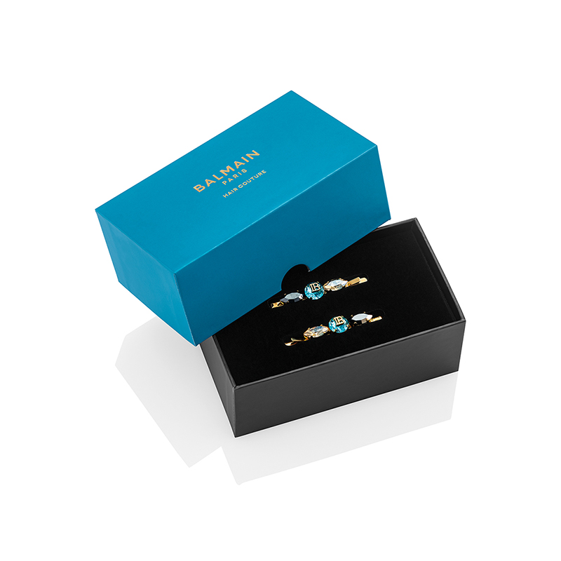 BALMAIN HAIR Locks of Legacy plaukų segtukų duetas / Midnight Black Legacy Slides Duo - Image 3