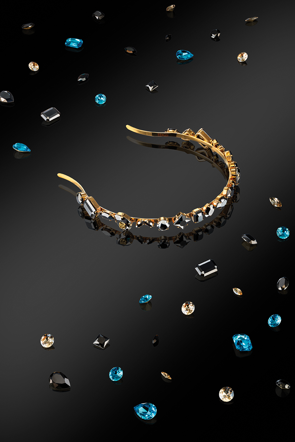 BALMAIN HAIR Locks of Legacy plaukų lankelis / Midnight Black Legacy Headband - Image 3